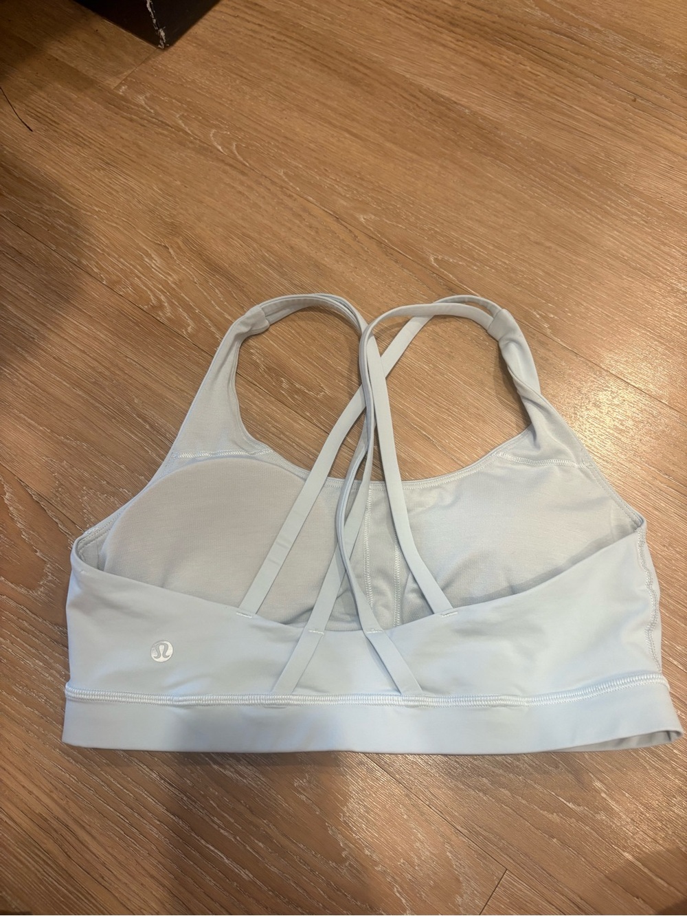 lululemon athletica Pale Blue Strappy Back Sports Bra